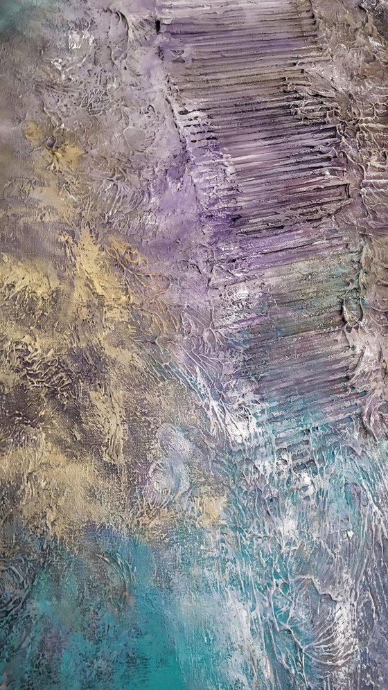 Angels Wind's 80x 100 cm Abstract Textured Painting