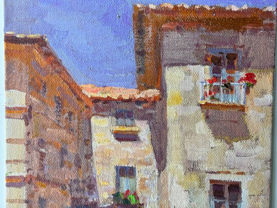 Sunlit Corner of Girona