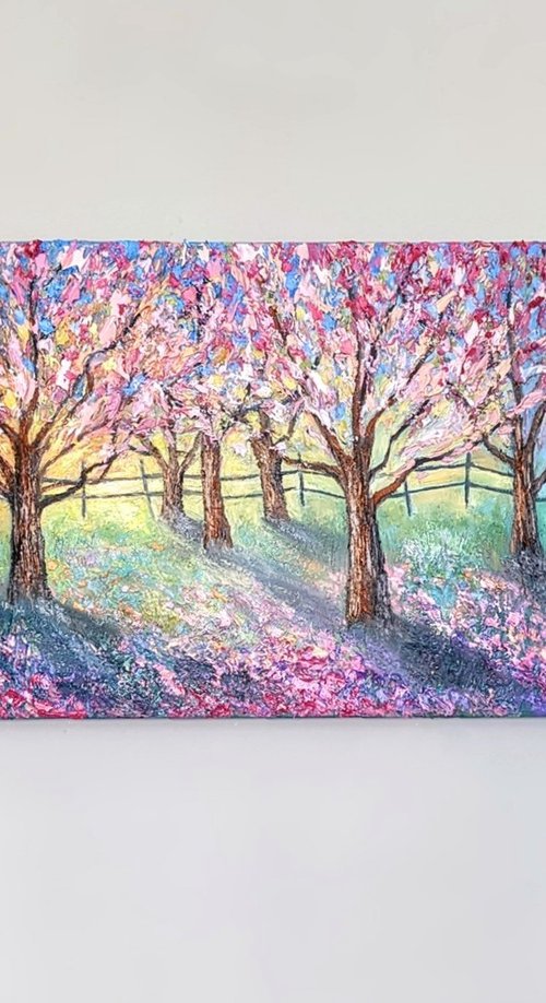 Cherry tree meadow by Paige Castile