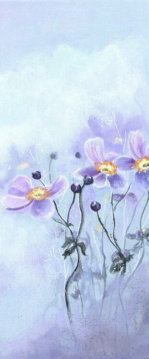 Anemones in Soft Light by Katerina Koroleva