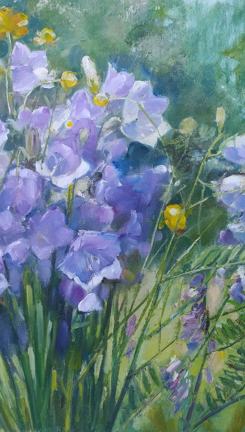 Bluebells in the forest by Valentina Andrukhova