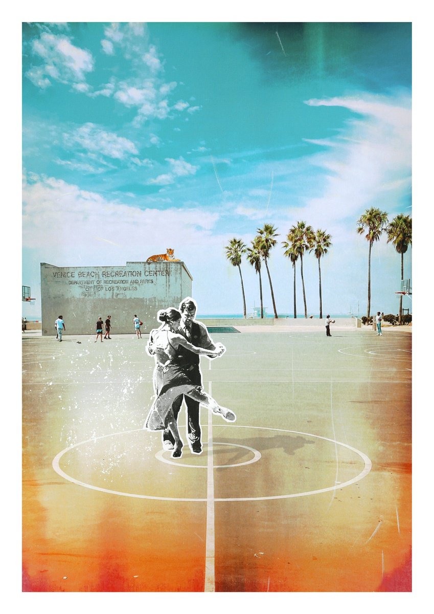 Portrait Print By Anil Mistry, 20 X 28, Tango Disco, Original Artwork