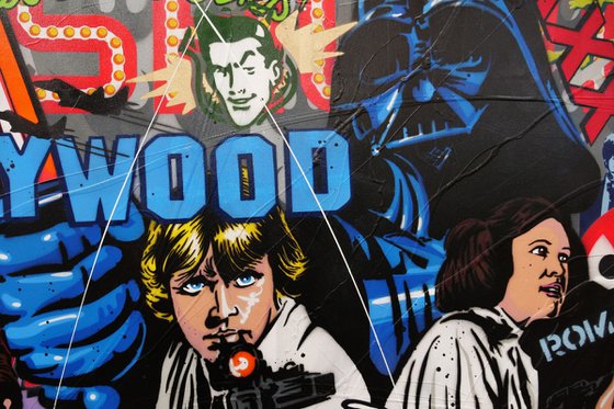 Cinemascope 190cm x 100cm Star Wars Movie Textured Urban Pop Art