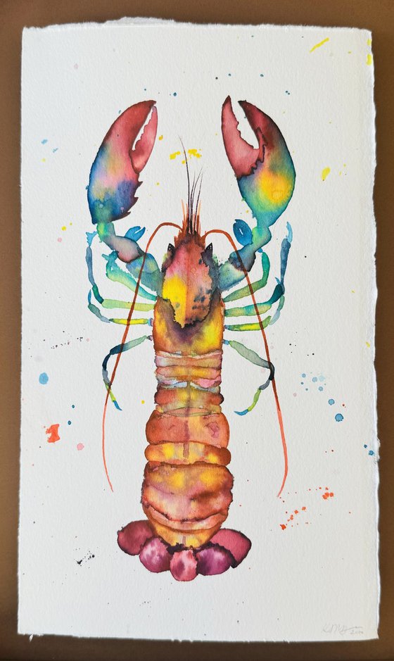 Original Watercolour Lobster