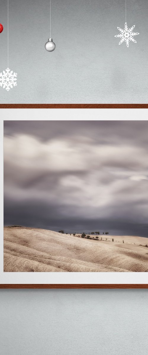 Tuscan rolling hills before the storm by Karim Carella