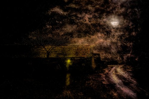 The Barn at Night by Martin  Fry