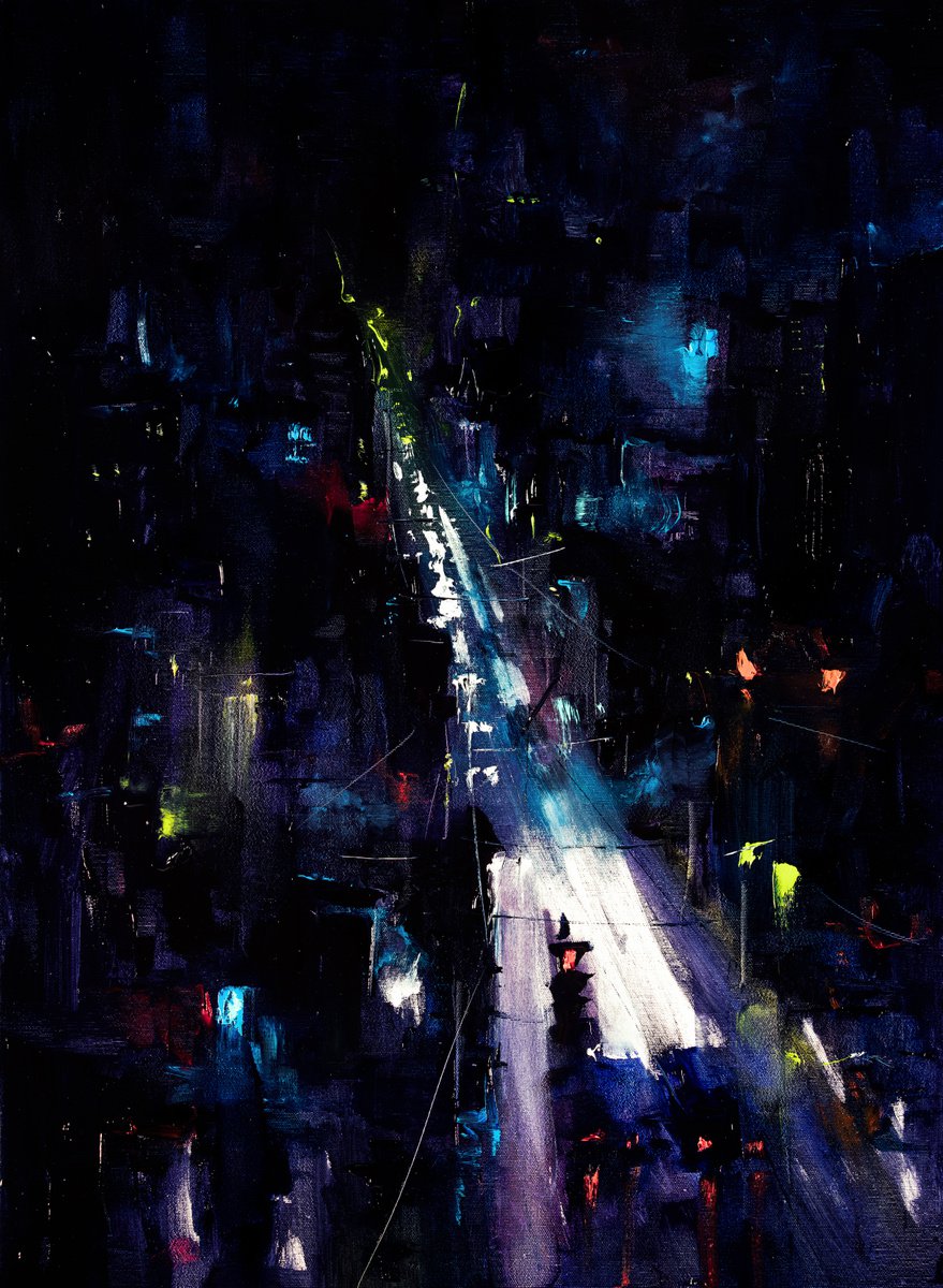 City Night by Bozhena Fuchs