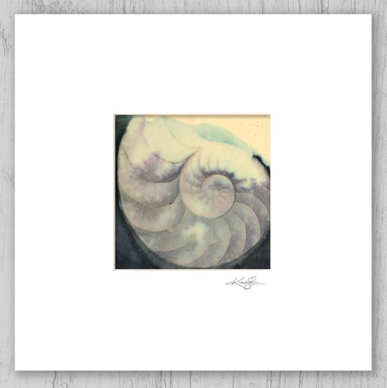 Nautilus Shell 2022-5 - Sea Shell Painting by Kathy Morton Stanion
