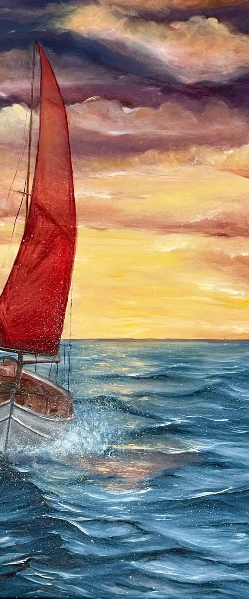 Crimson Wind by Anastasiia Novitskaya