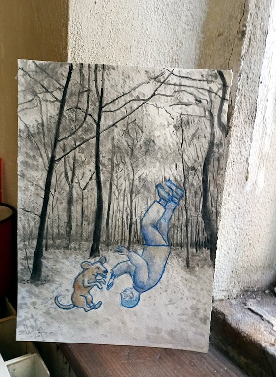 Somersaults in the woods