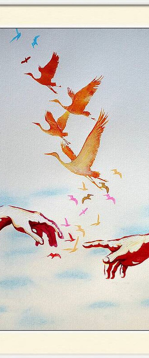 Fantasy with Flowers 335: paper 59x42cm by Rakhmet Redzhepov