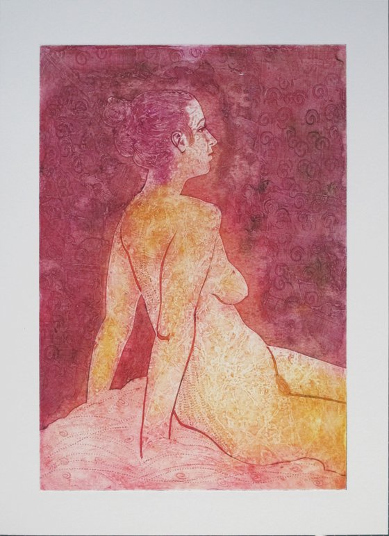 Seated female nude