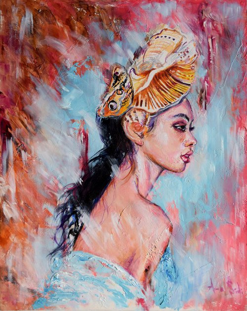 The girl with a seashell by Anna Sidi-Yacoub