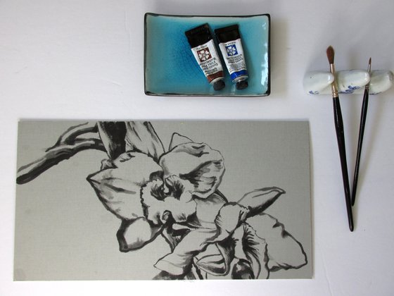 dendrobium orchid watercolor