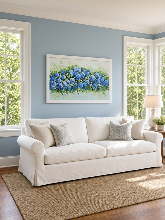 Blue Hydrangea Garden