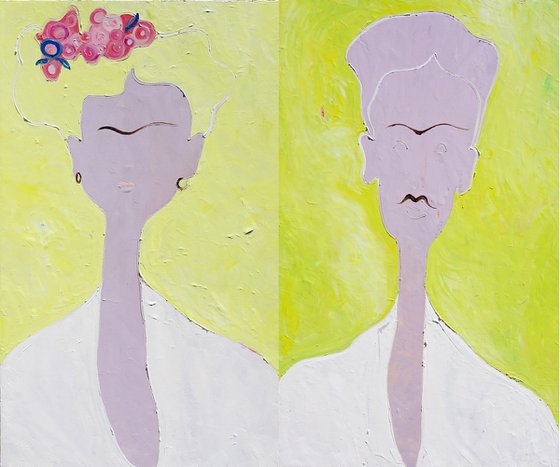 Mrs. and Mr. Frida 72x60x1.5in