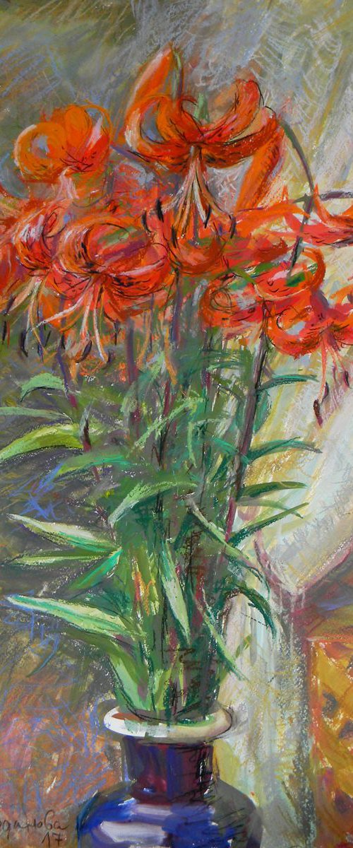 Lilies by Liudmyla Chemodanova