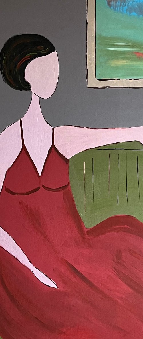 Woman Original Painting by Halyna Kirichenko