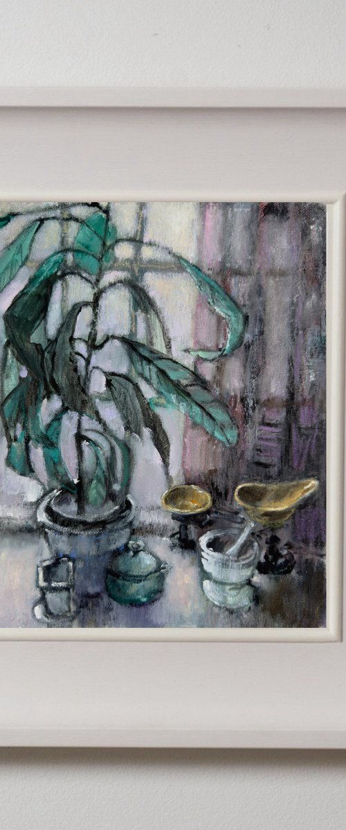 Still Life with Antiques by Olha Laptieva