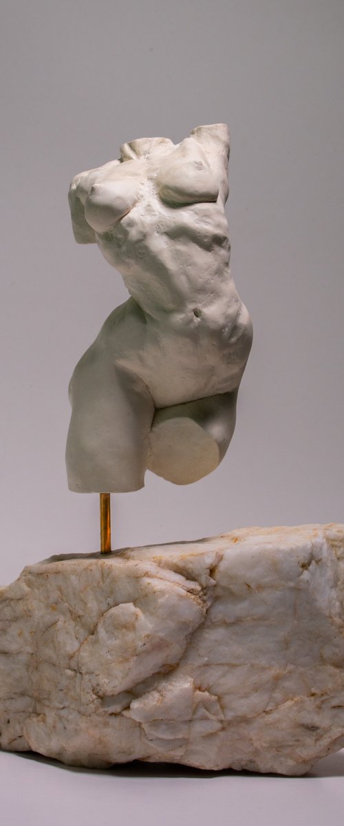 Female Torso on Quartz by Jordan Eastwood