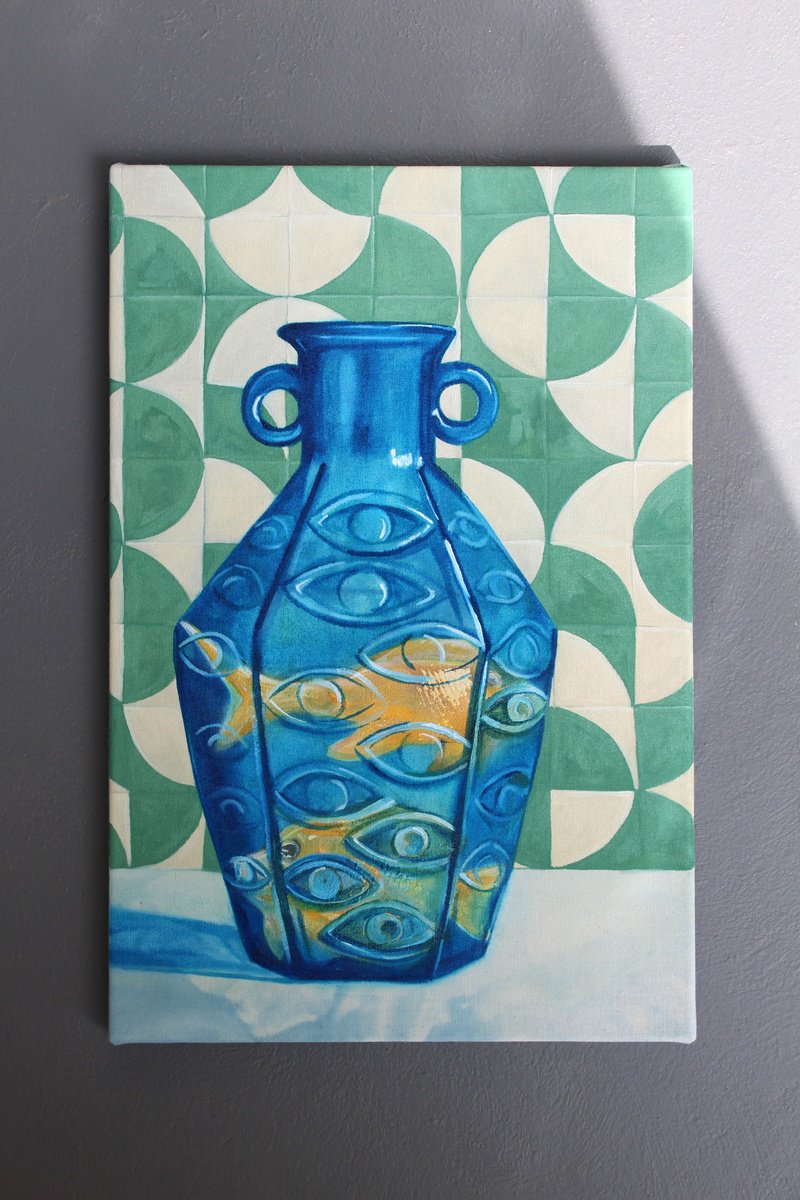 Surrealistic Still Life Oil Painting By Ben Stephenson, 16 X 24, Memory Games, Original Artwork