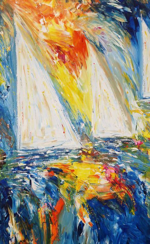 Seascape Sailing Boat Regatta XL 1 by Peter Nottrott