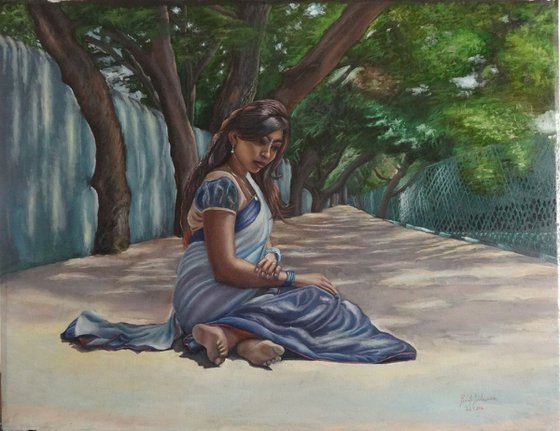 The girl in Anna Nagar Park