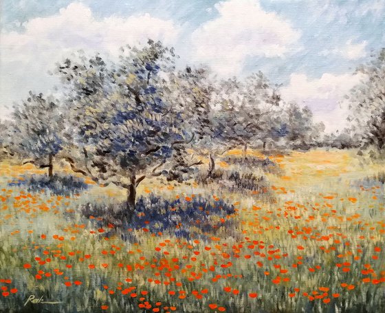 Olive grove 63 x 53 cm