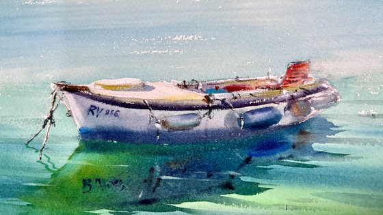 Boat in the Emerald Silence