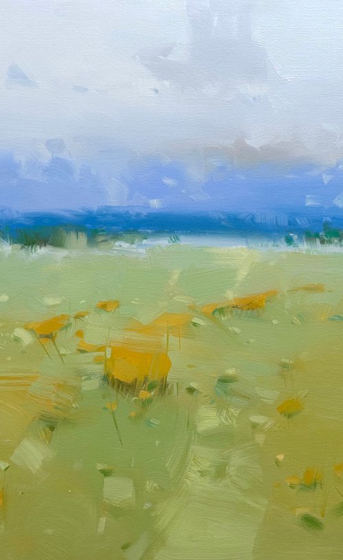 Meadow Breeze, Original oil painting, Handmade artwork, One of a kind by Vahe Yeremyan