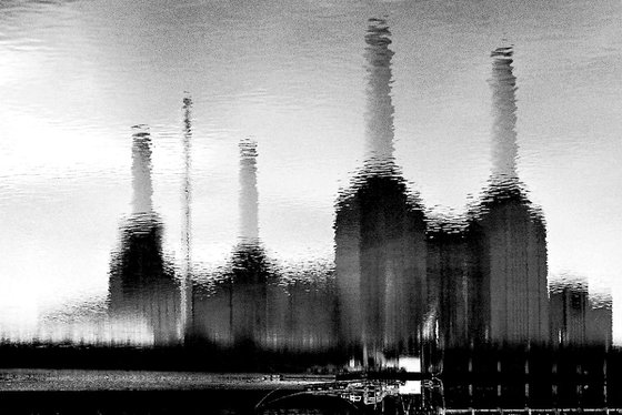 ORIGINAL BATTERSEA WATER 2006 B&W Limited edition  1/50 30"x20"