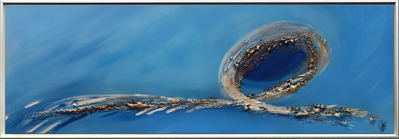 Just a Dream - Abstract Art - Acrylic Painting - Canvas Art - Framed Painting - Abstract Sea Painting - Ready to Hang