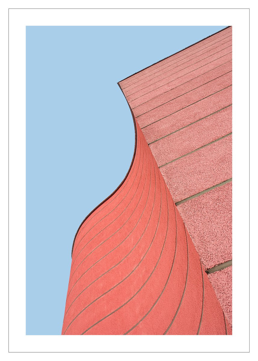 Geometric Cityscapes Photograph By Beata Podwysocka, 20 X 28, Pink In The City, Original Artwork