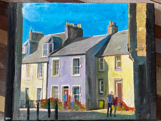Scottish Houses In The Sun