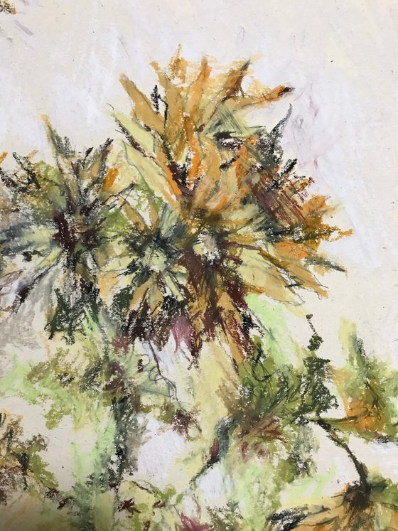 Autumn bouquet 3. One of a kind, original painting, handmad work, gift.