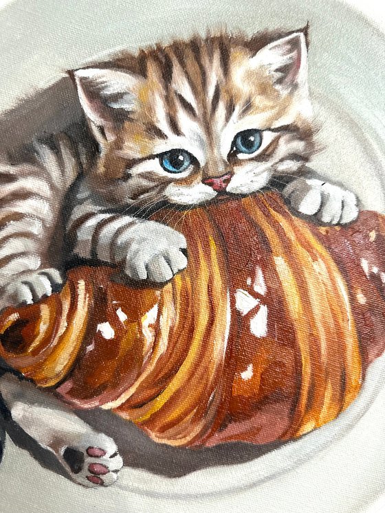 On a Croissant Plate