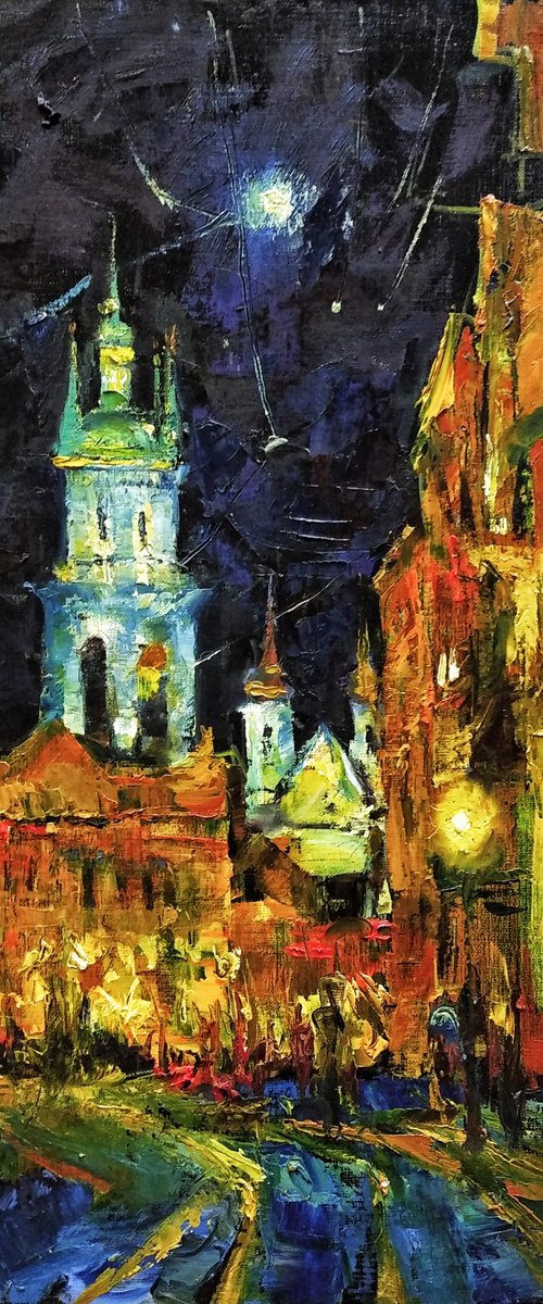 Lviv in the night by Andriy Naboka