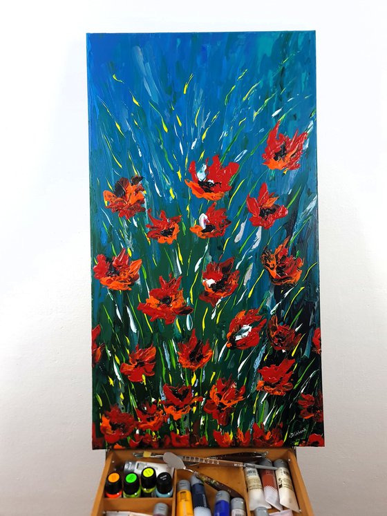 Abstract Poppies