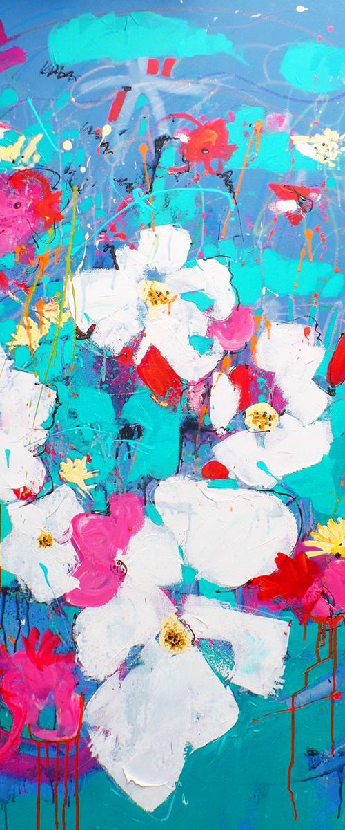 Summer In The Garden (Number 2) - An Abstract by Irene Wilkes