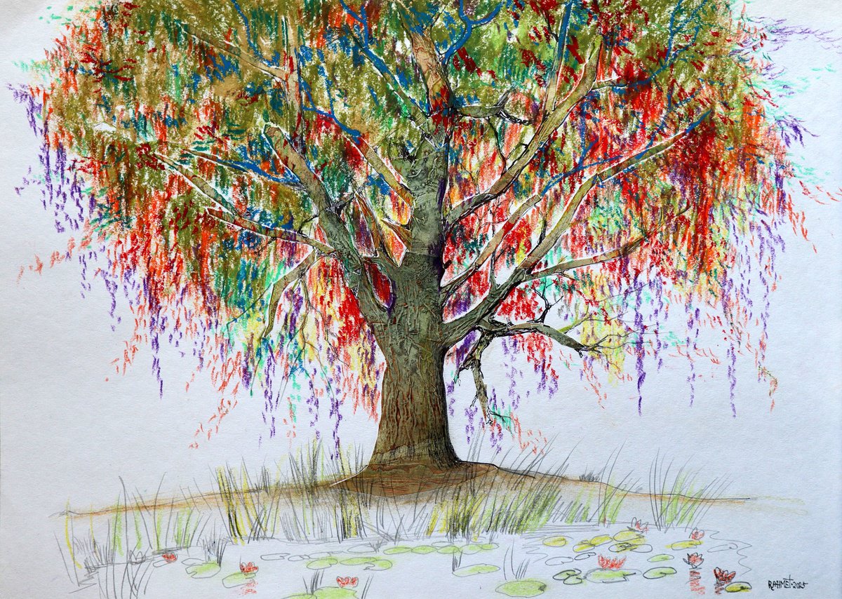 Fantasy With Flowers 269 By Rakhmet Redzhepov, 23 X 17, Artwork For Sale On Artfinder