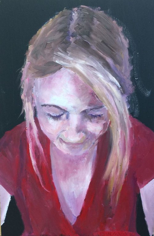 Make A Wish - portrait of a woman - Woman’s face by Ryan  Louder