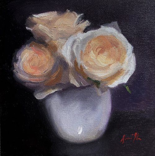 White Roses. by Jackie Smith