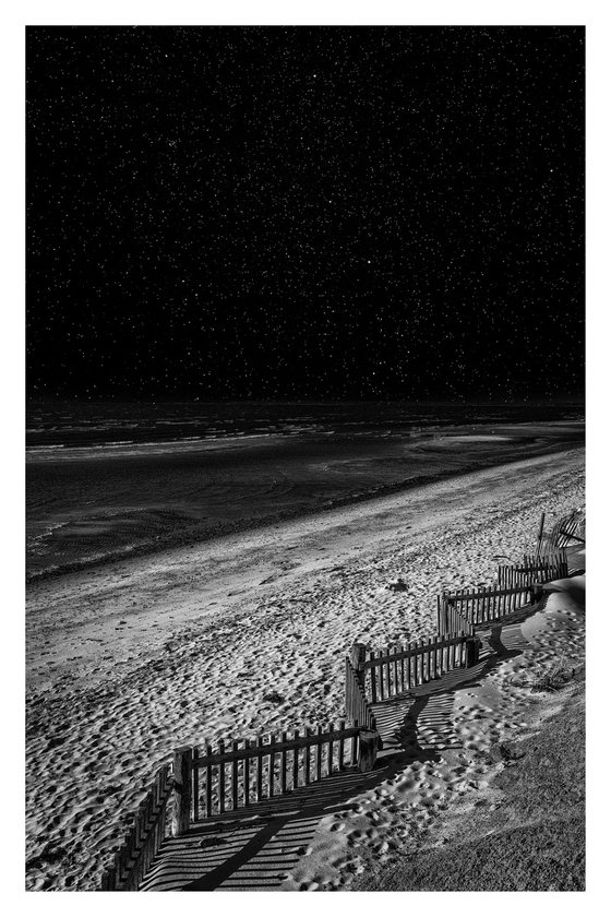 Thumpertown Beach, Night -  12 x 18"