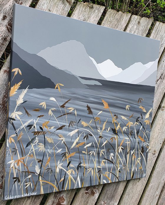 Golden Grass on Wast Water, The Lake District