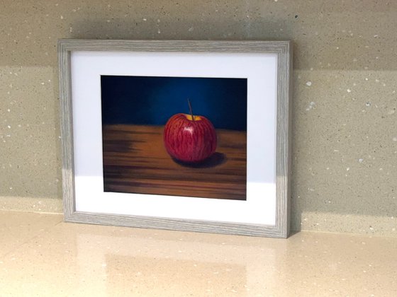 Crimson Red Apple Painting
