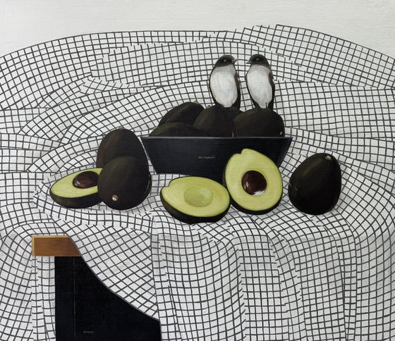 Avocado and birds