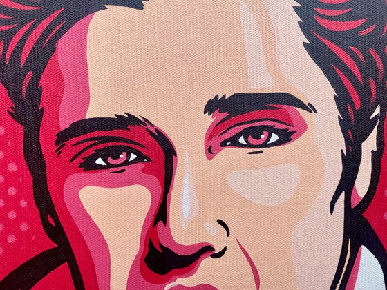 Elvis Presley On Pink