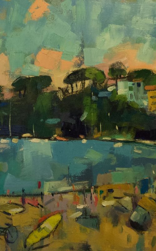 The Beach at Llafranc 2 by Andre Pallat
