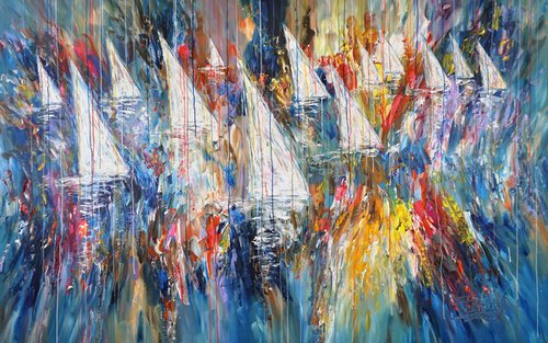 Stormy Sailing Regatta XXXL 2 by Peter Nottrott