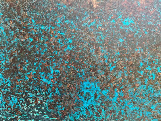 "The Blue Hour" Copper Patina Wall Art